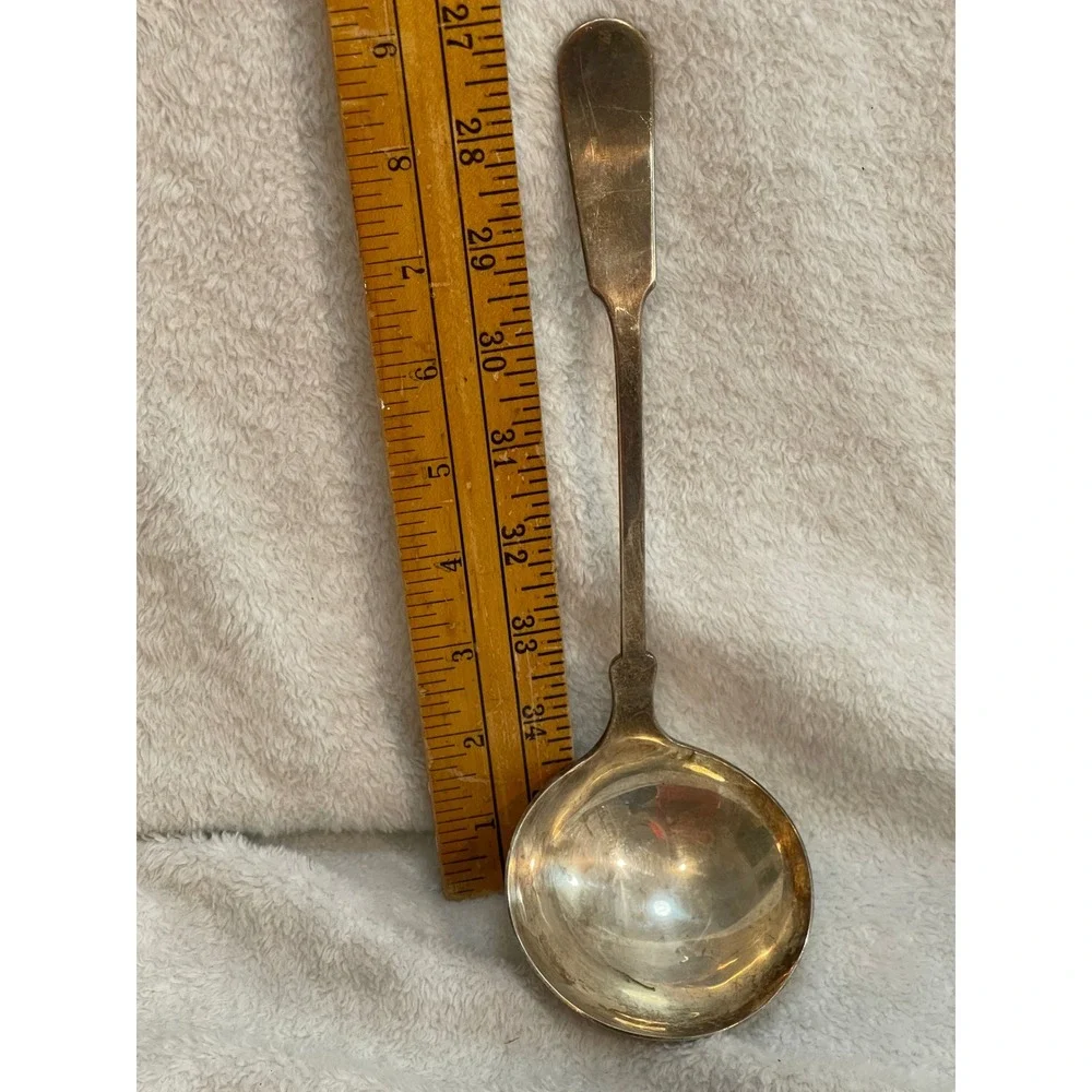 Bailey Banks & Biddle Co Fine Silver Plate Ladle Vintage Fiddle Handle Serving